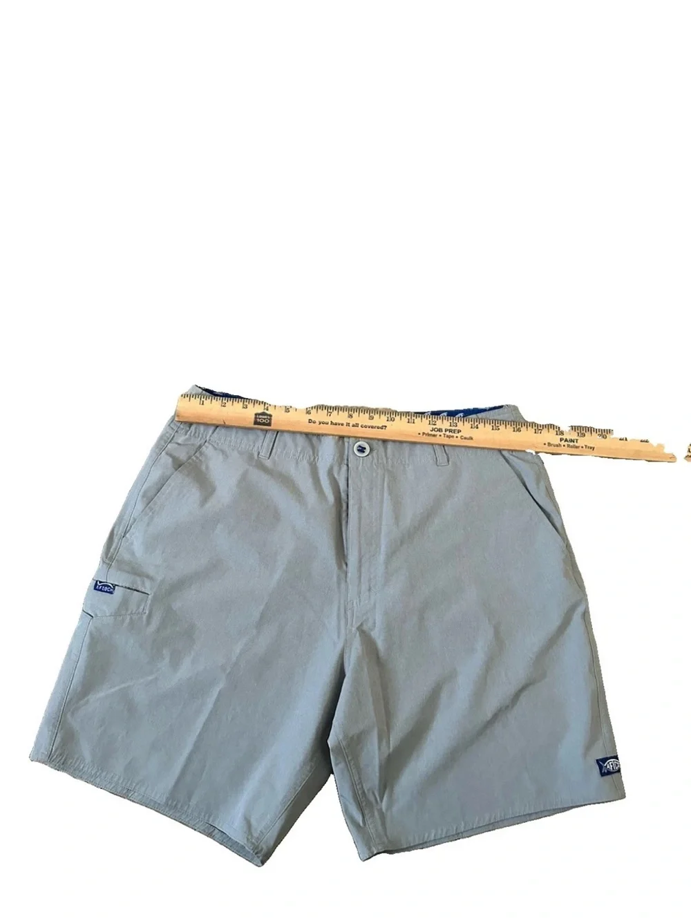 AFTCO Shorts Men's 32 Gray Stretch Chino Fishing Microfiber Everyday Aftech 9